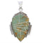 Sterling Silver And Turquoise Jewelry Slide Pendant EX29655